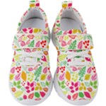 Leaves Pattern Seamless Texture Kids  Velcro Strap Shoes