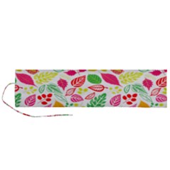 Leaves Pattern Seamless Texture Roll Up Canvas Pencil Holder (L) from ArtsNow.com