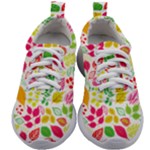 Leaves Pattern Seamless Texture Kids Athletic Shoes