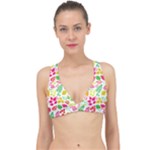 Leaves Pattern Seamless Texture Classic Banded Bikini Top