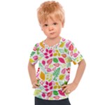 Leaves Pattern Seamless Texture Kids  Sports T-Shirt