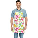 Leaves Pattern Seamless Texture Kitchen Apron