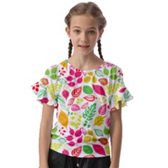 Kids  Cut Out Flutter Sleeves 