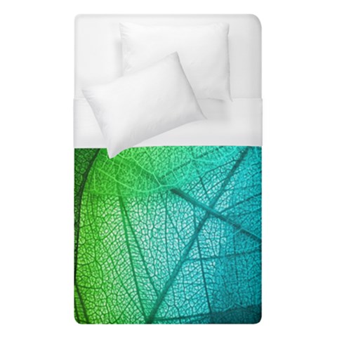 Texture Green Leaf Abstraction 3d Duvet Cover (Single Size) from ArtsNow.com