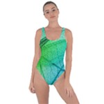 Texture Green Leaf Abstraction 3d Bring Sexy Back Swimsuit