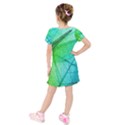 Kids  Short Sleeve Velvet Dress 