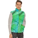 Men s High Neck Button Up Puffer Vest 