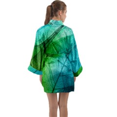 Long Sleeve Satin Kimono 