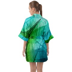 Half Sleeve Satin Kimono  