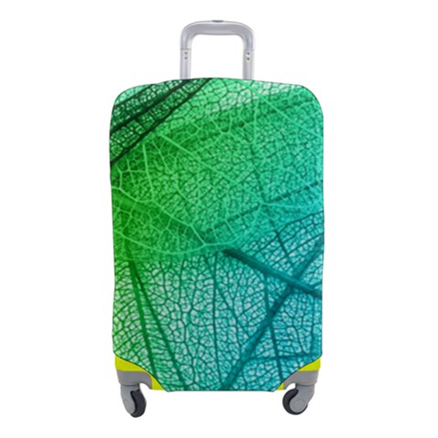 Texture Green Leaf Abstraction 3d Luggage Cover (Small) from ArtsNow.com