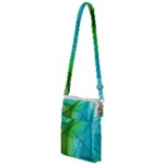 Texture Green Leaf Abstraction 3d Multi Function Travel Bag