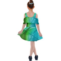 Kids  Shoulder Cutout Chiffon Dress 