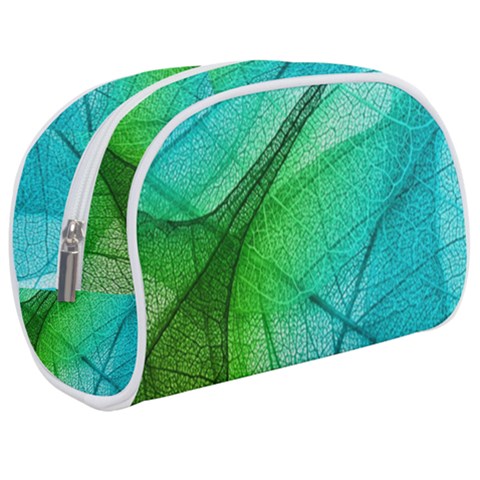 Texture Green Leaf Abstraction 3d Make Up Case (Medium) from ArtsNow.com