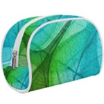 Texture Green Leaf Abstraction 3d Make Up Case (Large)