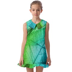 Kids  Pilgrim Collar Ruffle Hem Dress 