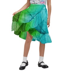 Kids  Ruffle Flared Wrap Midi Skirt 