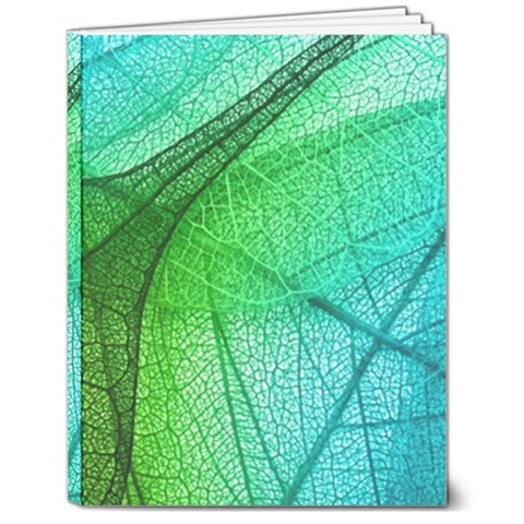 Texture Green Leaf Abstraction 3d 7  x 9  Softcover Notebook from ArtsNow.com