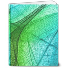 Texture Green Leaf Abstraction 3d 7  x 9  Softcover Notebook from ArtsNow.com