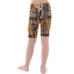 Kids  Mid Length Swim Shorts 