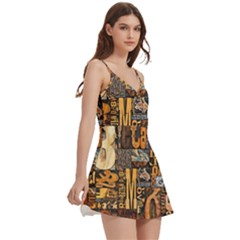 Body Wrap Sleeveless V-Neck Mini Dress 