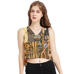 V-Neck Cropped Tank Top 