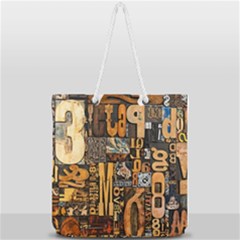 Full Print Rope Handle Tote (Large) 