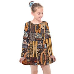 Kids  Long Sleeve Dress 