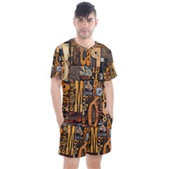 Men s Mesh T-Shirt and Shorts Set 