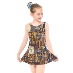 Kids  Skater Dress Swimsuit 