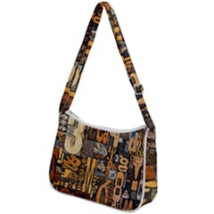 Zip Up Shoulder Bag 