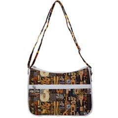 Zip Up Shoulder Bag 