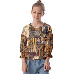 Kids  Cuff Sleeve Top 