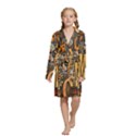 Kids  Long Sleeve Velvet Lounge Robe 