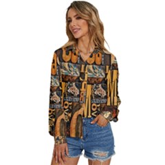 Women s Long Sleeve Button Up Shirt 