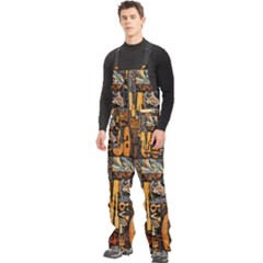 Men s Front Zip Ski And Snowboard Bib Pants 