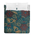 Flowers Floral Retro Flower Texture Duvet Cover Double Side (Full/ Double Size)