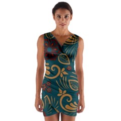 Wrap Front Bodycon Dress 