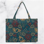 Flowers Floral Retro Flower Texture Medium Tote Bag