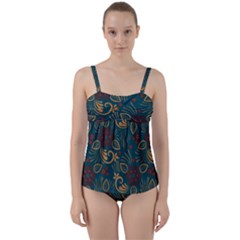 Twist Front Tankini Set 