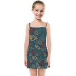 Flowers Floral Retro Flower Texture Kids  Summer Sun Dress