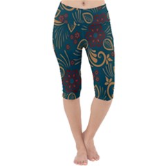 Lightweight Velour Cropped Yoga Leggings 