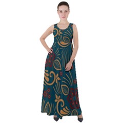 Empire Waist Velour Maxi Dress 