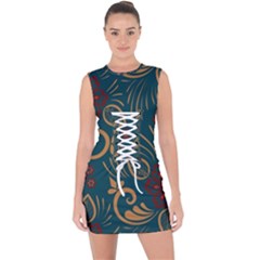 Lace Up Front Bodycon Dress 