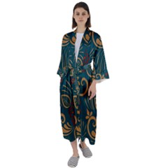 Maxi Satin Kimono 