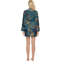 Long Sleeve Satin Robe 