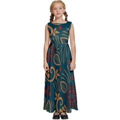 Kids  Satin Sleeveless Maxi Dress 