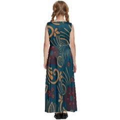 Kids  Satin Sleeveless Maxi Dress 