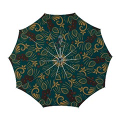 Flowers Floral Retro Flower Texture Automatic Folding Umbrella with Case (Large) from ArtsNow.com