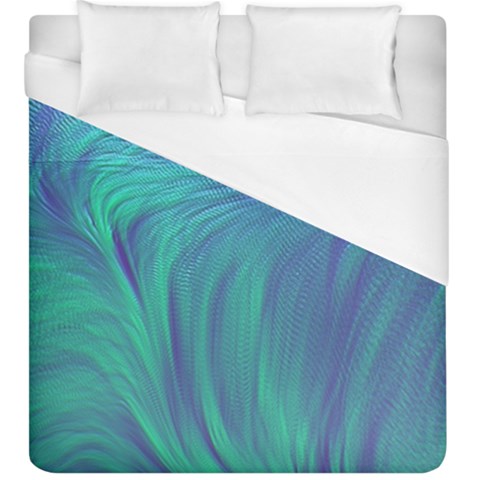 Psicodelia Zyguratti Texture Cyanturquoise Duvet Cover (King Size) from ArtsNow.com