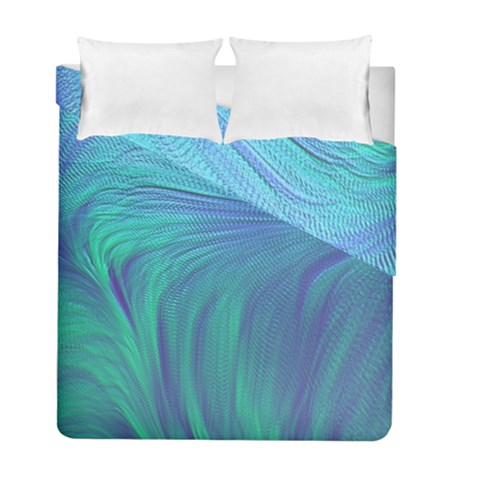 Psicodelia Zyguratti Texture Cyanturquoise Duvet Cover Double Side (Full/ Double Size) from ArtsNow.com